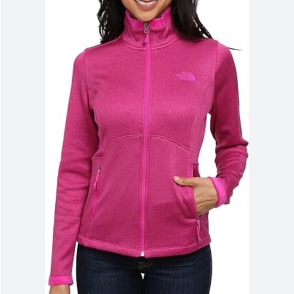 The North Face Womens Sz M Agave Full Zip Jacket in Fuchsia Pink Great! - Picture 1 of 6